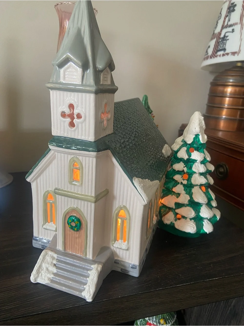 Department 56 Snow Village All Saints Illuminated Ceramic Church